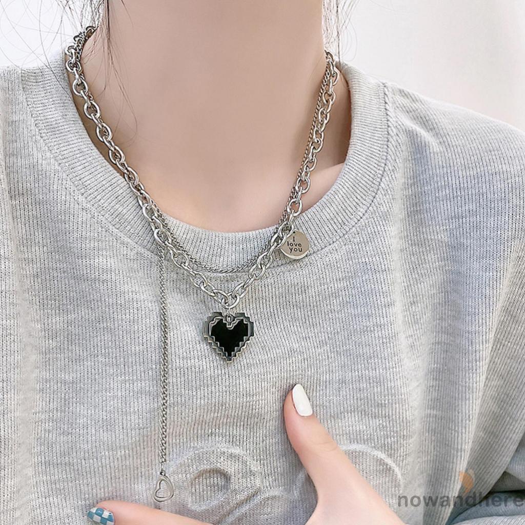 Dây Chuyền Bạc Mặt Trái Tim Không Gây Dị Ứng Cho Nữ