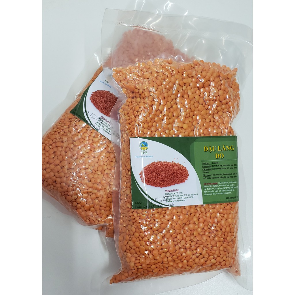 Đậu Lăng Đỏ (Red Lentils)- Canada, 500g