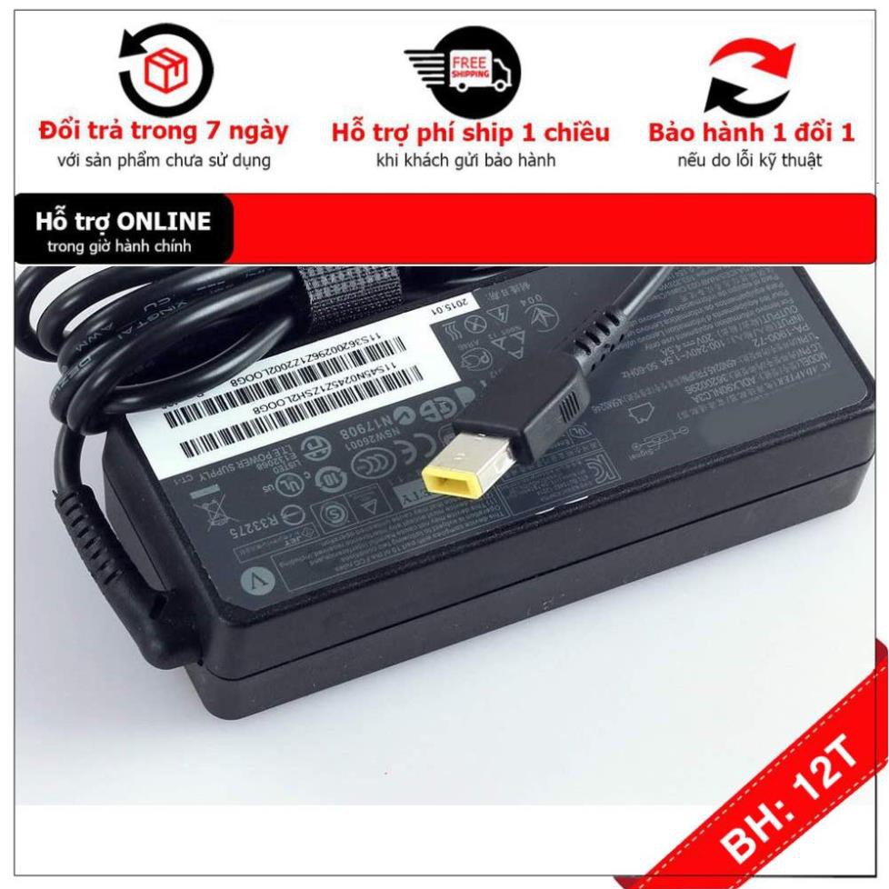 BH12TH] (ADAPTER) SẠC LAPTOP LENOVO 20V 4.5A (90W) (USB kim) kích thước đầu ghim sạc USB Type A