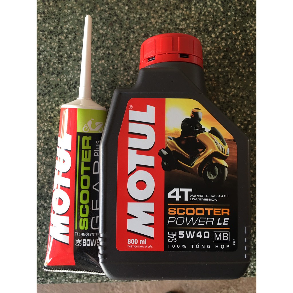 Combo Motul Scooter Power Le 0.8L và Nhớt Lap Motul