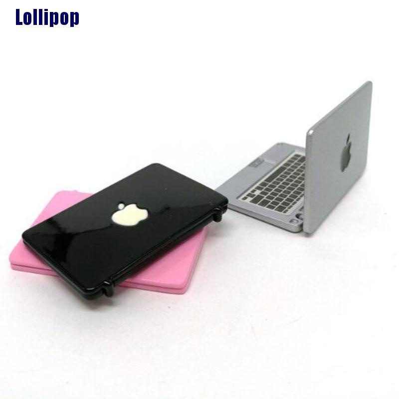 Mô hình laptop mini dành cho nhà búp bê tỉ lệ 1 12