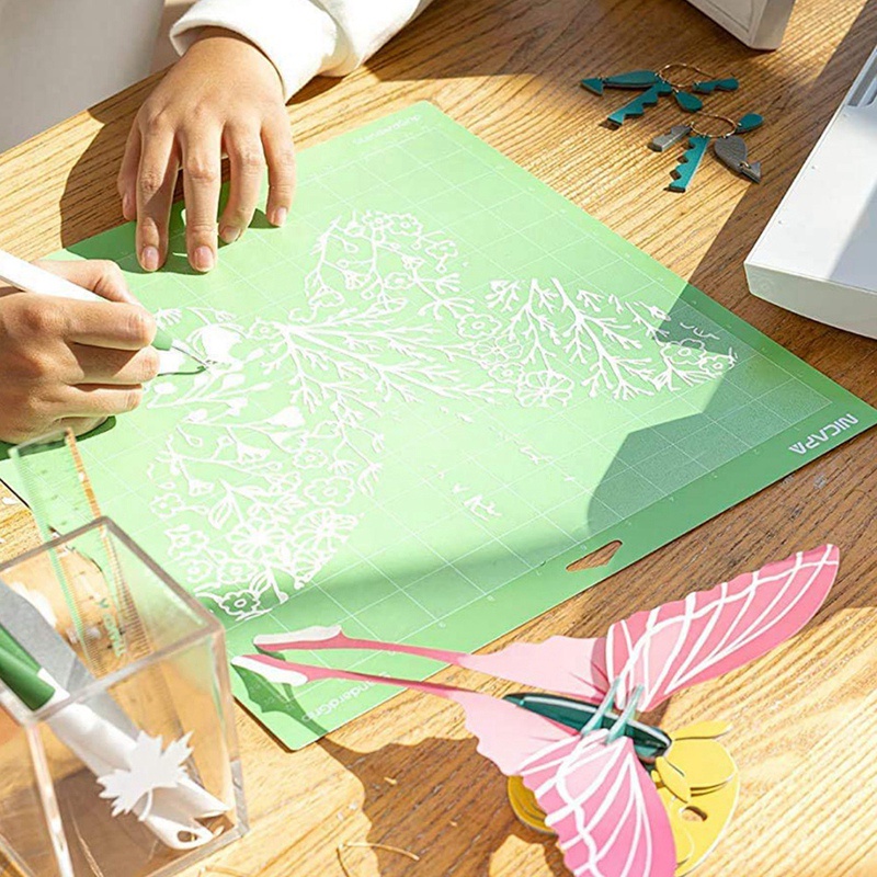 Thảm cắt NICAPA cho Cricut Explore One 'Air 'Air 2 'Maker (12X12 Inch 3Pack-Standardgrip ,Lightgrip ,Stronggrip) Cut Mats Set