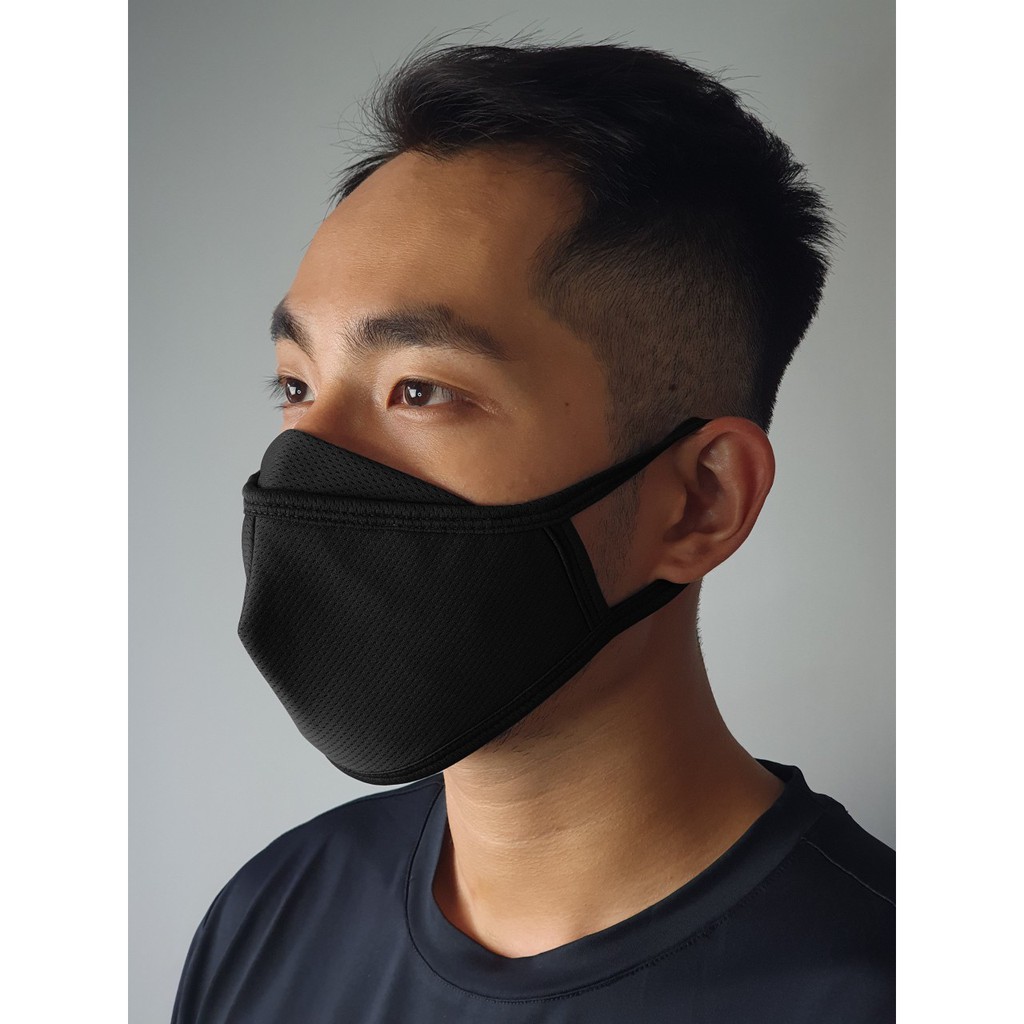 Khẩu trang vải Protech Mask có nút - Điều chỉnh độ rộng - 3 lớp 4 tính năng đủ màu