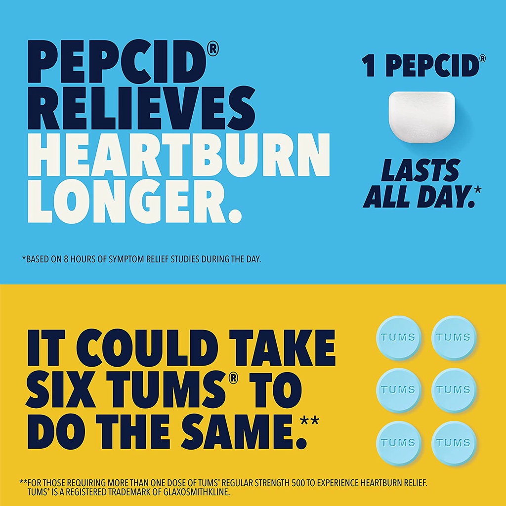 [DATE 8/2023 &amp;11/ 2023] MAXIMUM STRENGTH PEPCID AC 50 &amp; 75 TABLETS (50 &amp; 70 VIÊN)