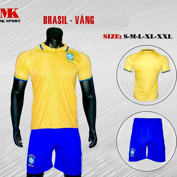 Quần áo đá banh BRASIL 2022 của MK - thấm mồ hôi tốt,thoáng mát - hàng phân phối chính hãng