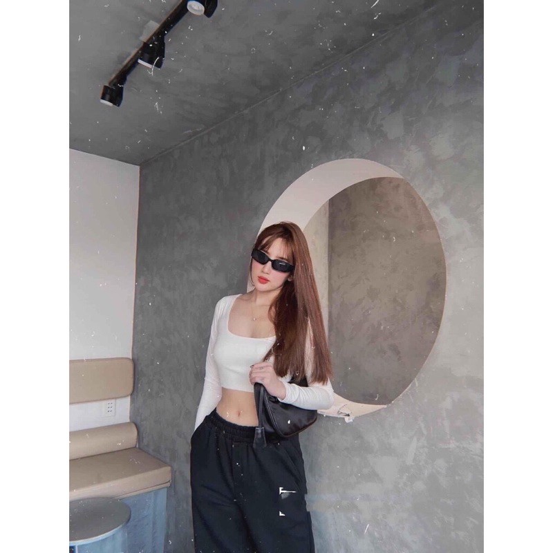 [Mã FAMAYWA giảm 10K đơn 50K] ÁO CRT TAY DÀI CỔ VUÔNG (Siêu xinh)