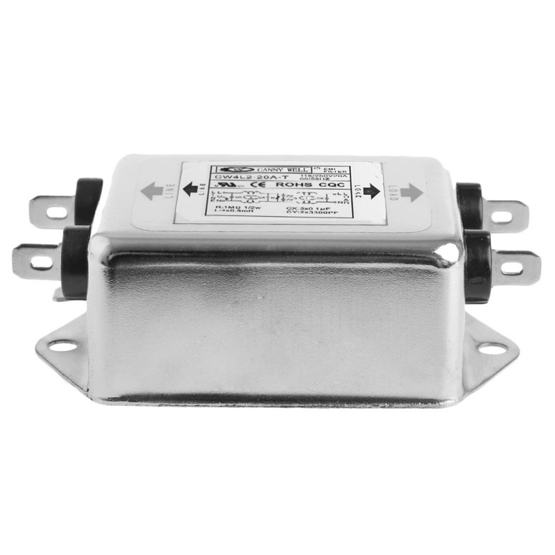 Bộ lọc nguồn chuyên dụng cw4l2-20a-t AC 220V 50 / 60 Hz