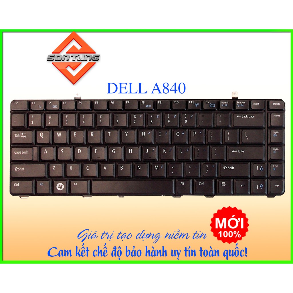 Bàn phím laptop Dell vostro 1014 1015 1088 A840 A860