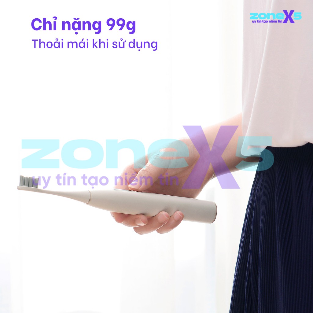 [BẢN QUỐC TẾ]Bàn chải điện thông minh Xiaomi Oclean X với màn hình cảm ứng, sạc nhanh, kết nối app, chống nước IPX7