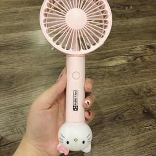 Quạt mini Hello Kitty xuất Hàn có đèn