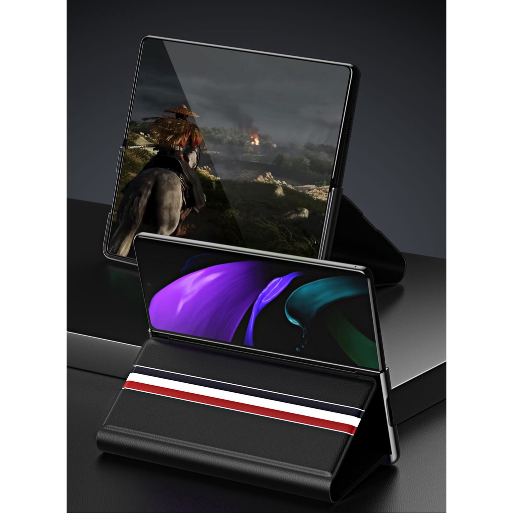 Bao Da Samsung Galaxy Z FOLD 5 / Z FOLD 4 / Z FOLD 3 Họa Tiết Thom Browne - BUM STORE GALAXY CASE