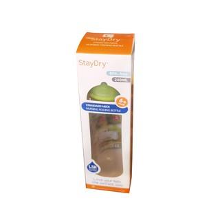 Bình sữa PP cổ hẹp StayDry 240ml