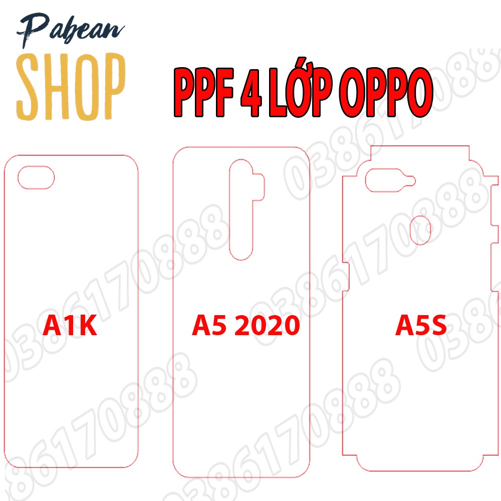 Dán lưng PPF 4 lớp chống va đập cho OPPO A1K / A5 2020 / A5S