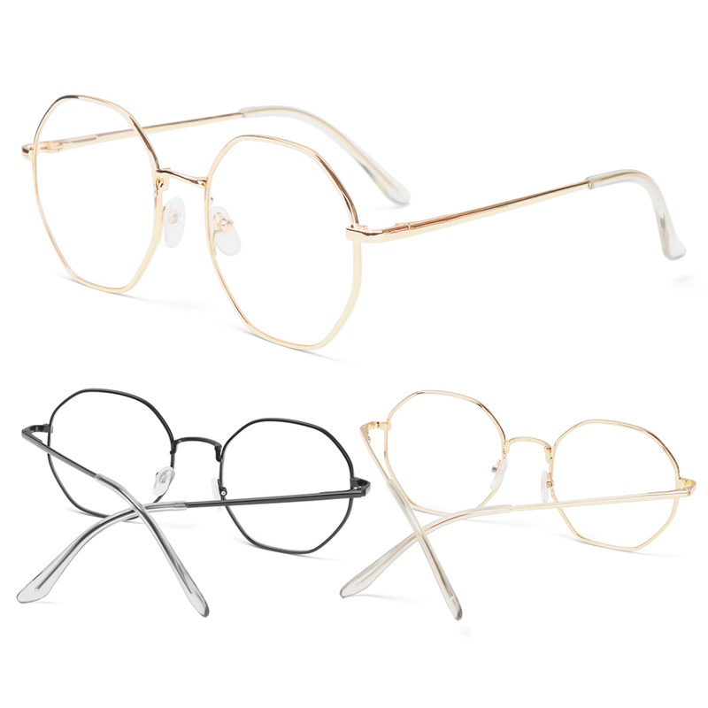 Mắt kính gọng kim loạI chống tia uv phong cách vintage sành điệu