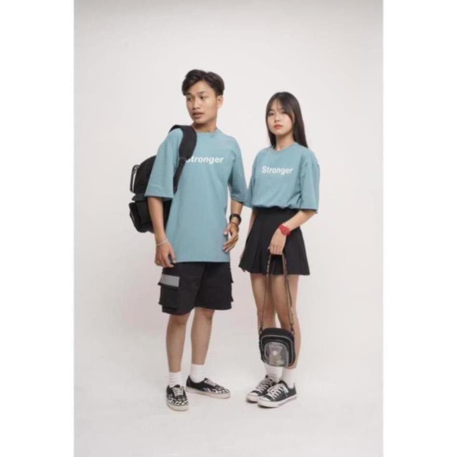 Áo phông tay lỡ form rộng Unisex giá rẻ nam nữ Stronger Phản Quang Local Brand M Studio | BigBuy360 - bigbuy360.vn