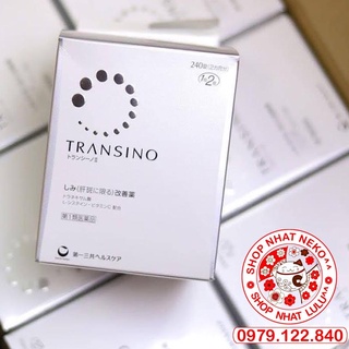 Hộp xóa nám tàn nhang, trắng da Transino 240 viên Nhật bản (Trắng)