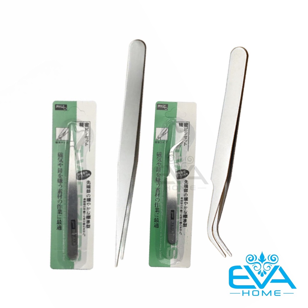 Nhíp Gắp Mũi Nhọn Đầu Cong / Đầu Thẳng Đa Năng Stainless Steel Point Tweezer