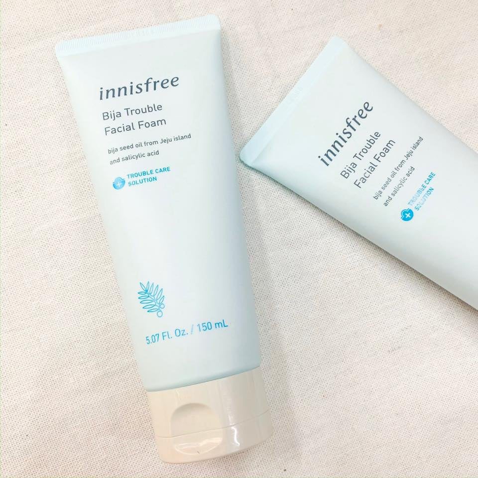 Sữa Rửa Mặt Innisfree Bija Trouble Facial Foam 150ml [ Mẫu Mới ]