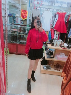 Chân váy tầng xếp li