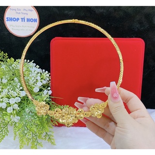 Kiềng vàng cưới cô dâu mạ vàng 24 cao cấp mẫu mới về