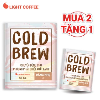 Cà phê pha Cold brew Light Coffee đắng ít - túi 40gr