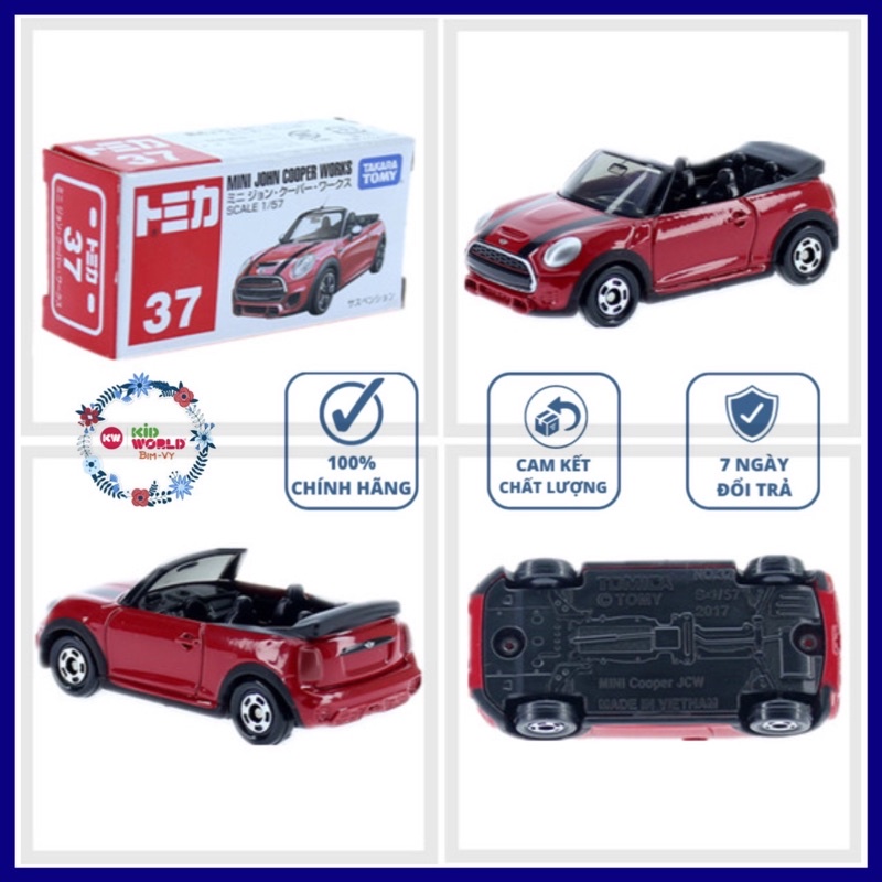 Xe mô hình Tomica Box Mini John Cooper Works. MS: 875. Tỷ lệ 1:57.