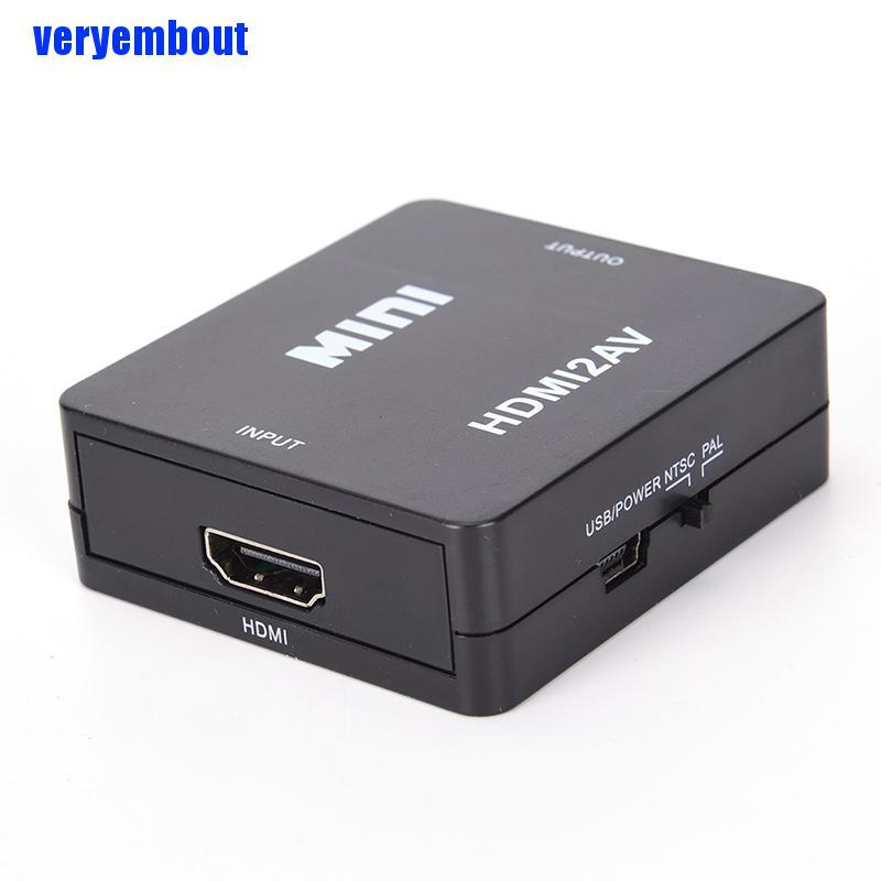 Bộ Chuyển Đổi Hdmi Sang Rca Av / Cvbs Hd 1080p Mini Hdmi2Av