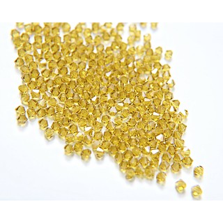 Hạt pha lê swarovski 5328 - size 4mm - màu 385 lime