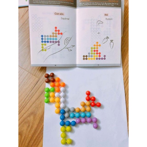 PUZZLIA ĐỒ CHƠI THÔNG MINH HÀN QUỐC PHÁT TRIỂN IQ - Bộ Hình Chữ Nhật 6*10 - Soleil home