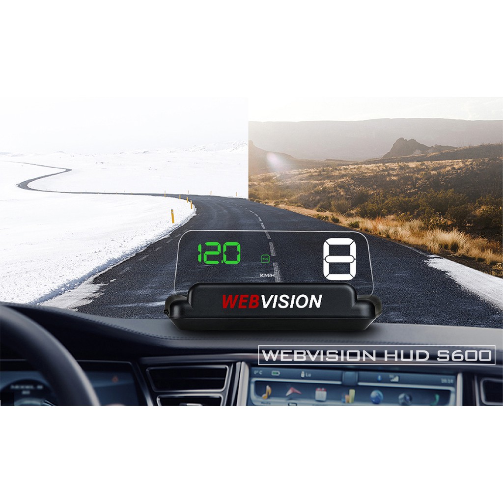 HIỂN THỊ THÔNG TIN LÊN KÍNH LÁI WEBVISION HUD S600 | BigBuy360 - bigbuy360.vn