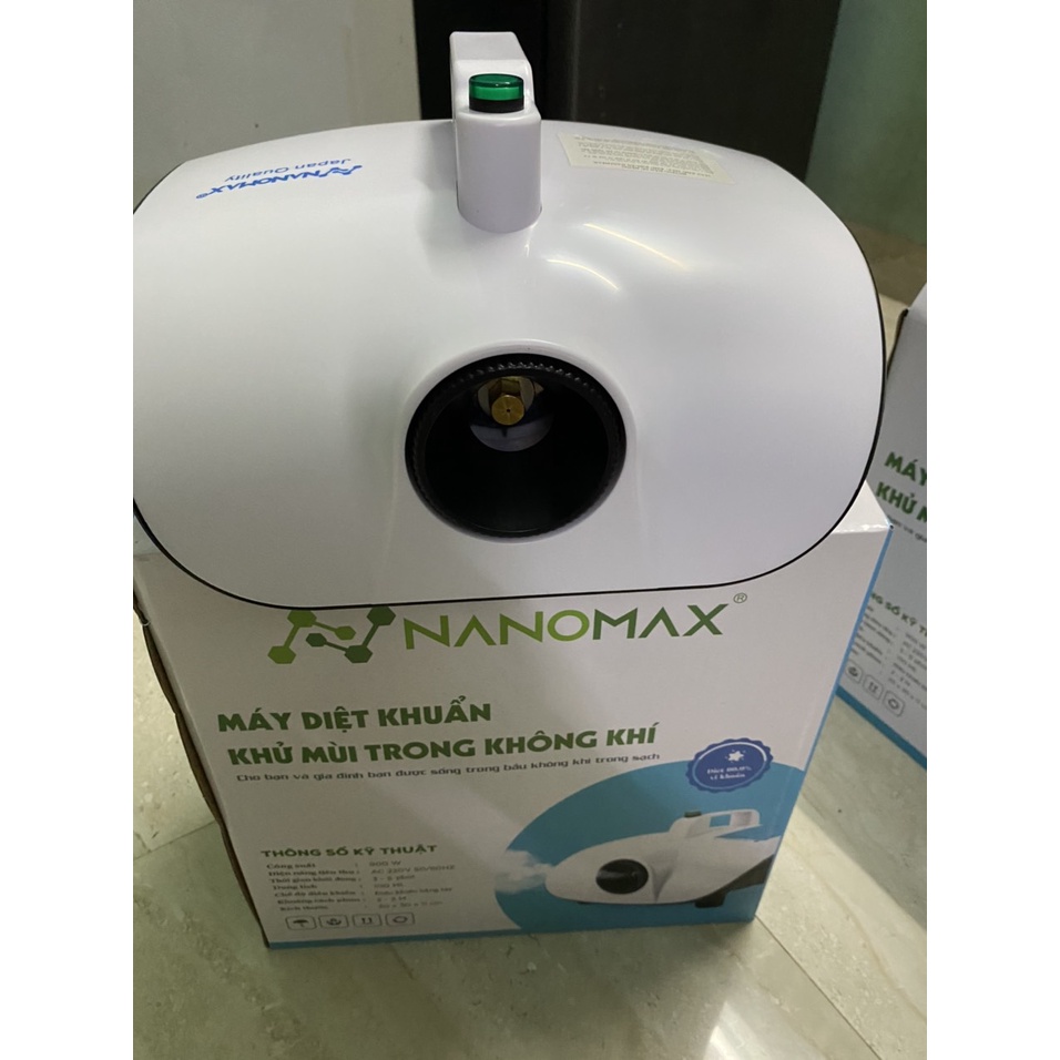 Máy Khử Mùi NANOMAX - CHÍNH HÃNG  - Khử Khuẩn Công Nghệ Nano - Phun Sương Ô Tô, .