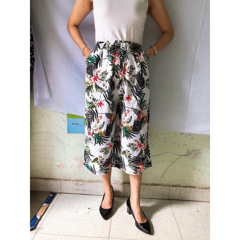 [47-60ký]]Quần lanh lửng ống rộng thổ cẩm | BigBuy360 - bigbuy360.vn