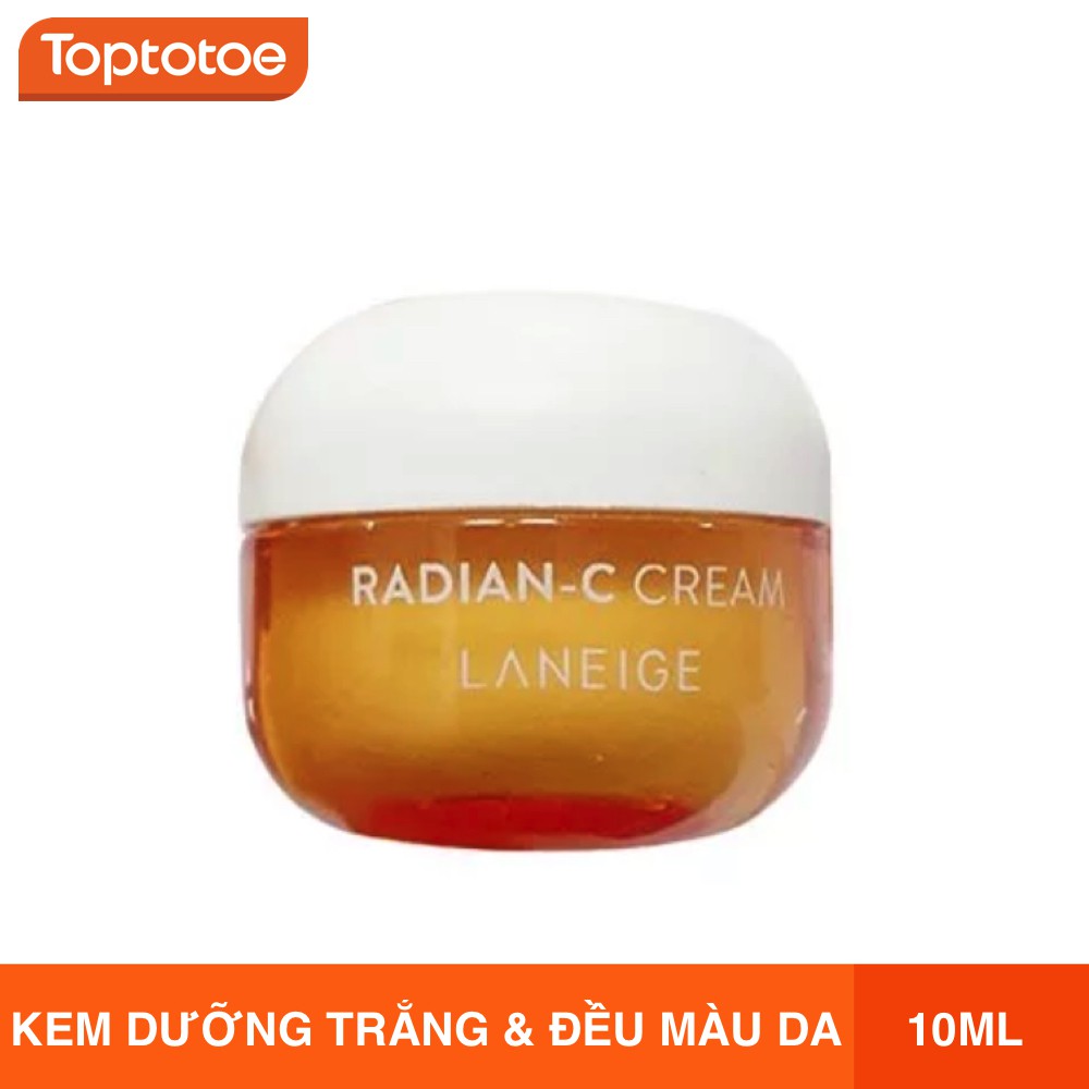 Kem Dưỡng Trắng Sáng &amp; Đều Màu Da Laneige Radian C Cream 10ml