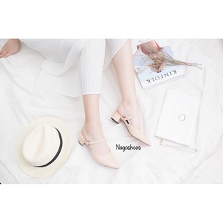 miễn ship Giày sandal 3p một quay ngang đính đá R18 Nanas