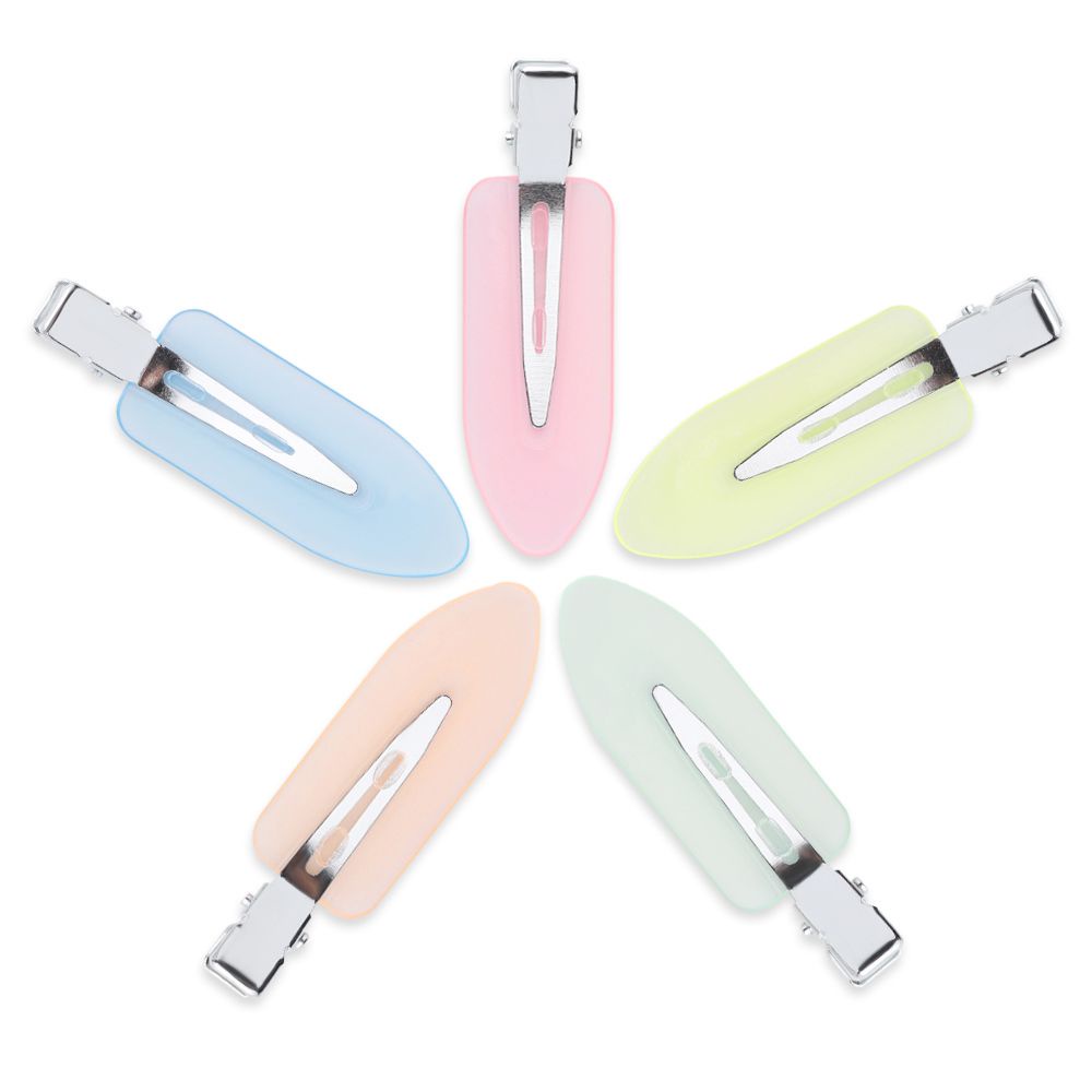 (Hàng Mới Về) Bộ 4 Kẹp Tóc Cố Định Không Để Lại Dấu Vết Màu Kẹo Trong Suốt Thời Trang