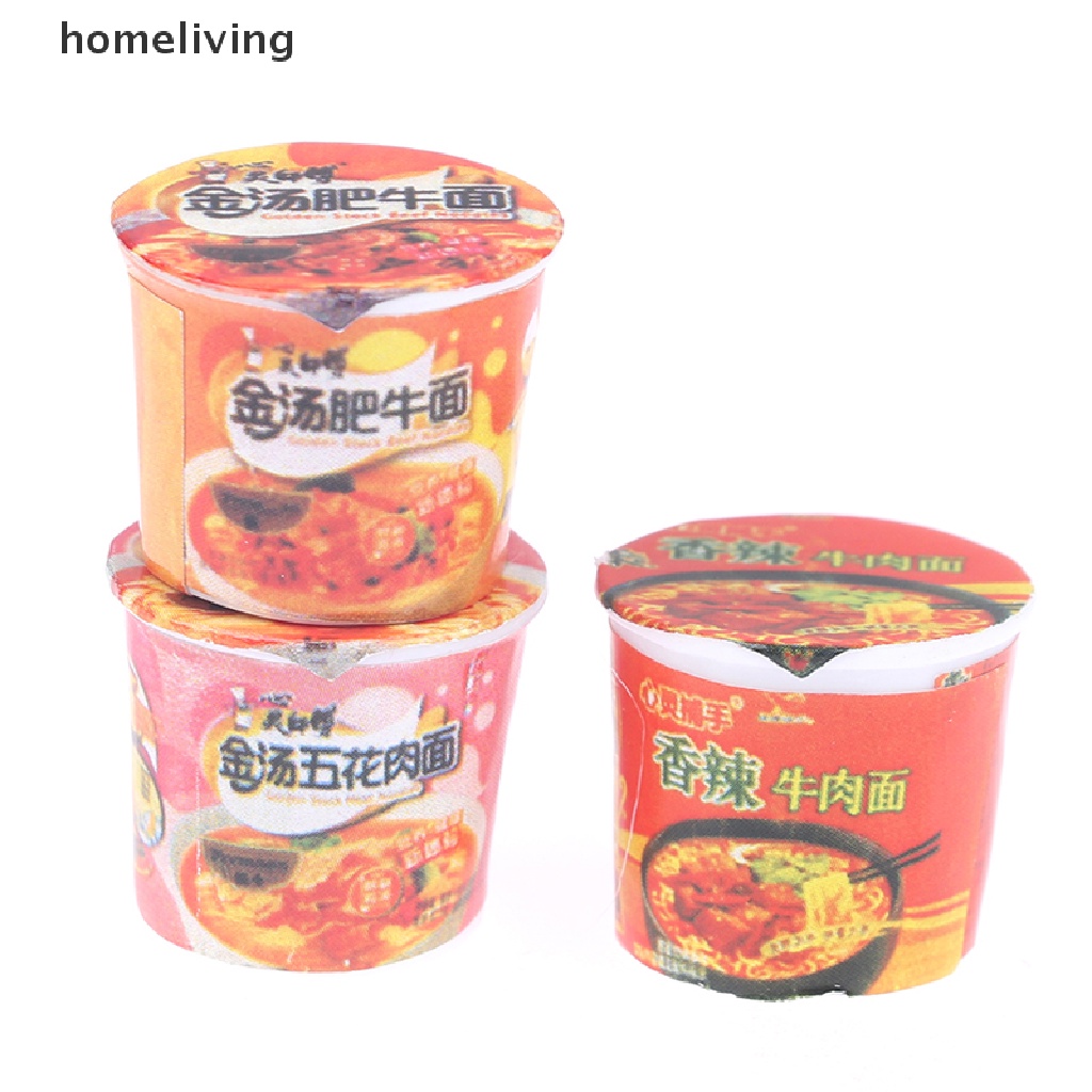 Set 5 Mô Hình Mì Ăn Liền Tỉ Lệ 1 / 12 Trang Trí Nhà Búp Bê