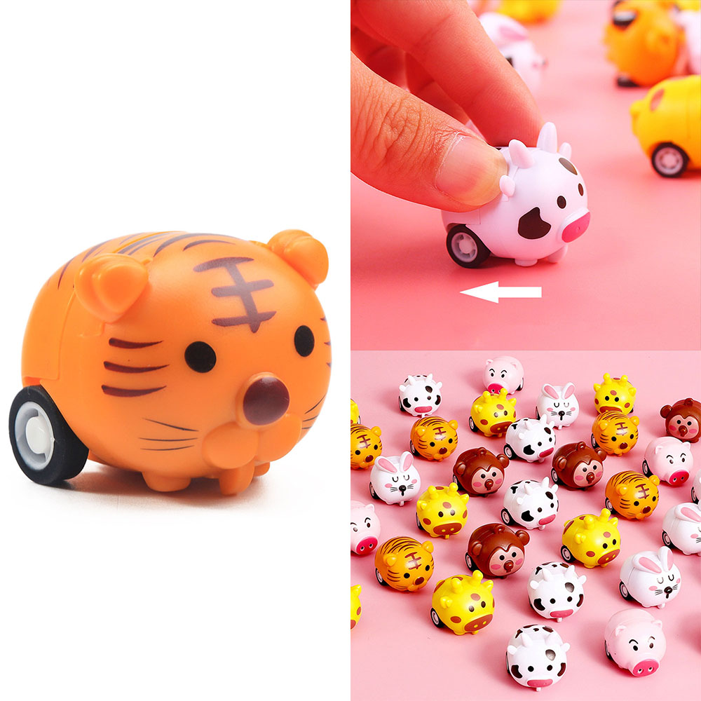 Children's Toy Car Cute Cartoon Animal Pull Back Cars Funny Baby Kids Toys