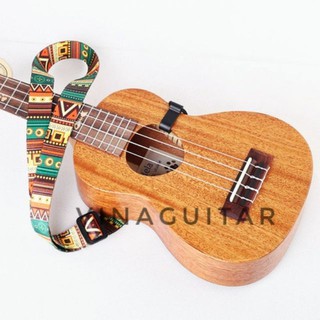 Dây đeo Ukulele thổ cẩm không cần đục đàn