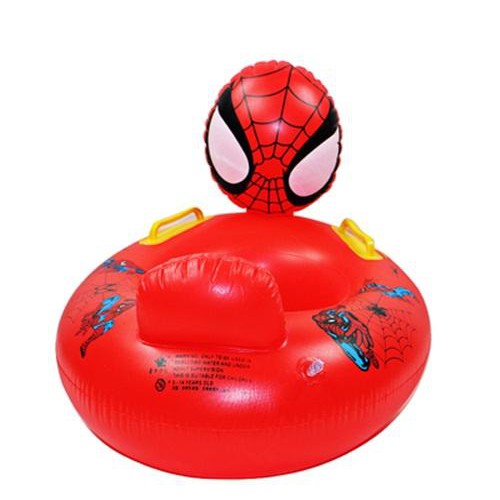 Phao Bơi Xỏ Chân Hình Thú - Phao Bơi Chống Lật Hình Người Nhện Spider Man Có Tay Cầm Nắm An Toàn Cho Bé