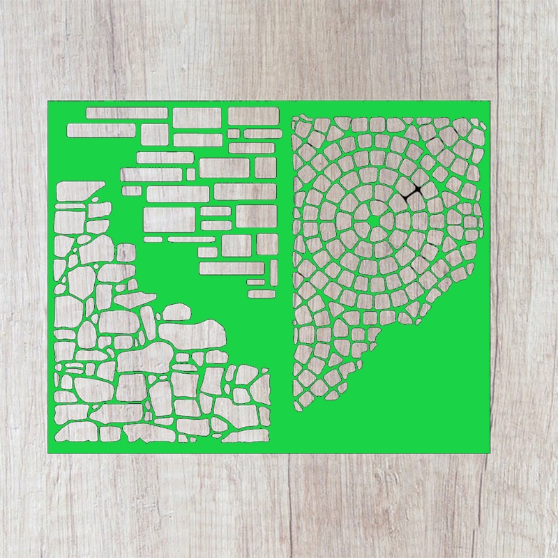 Khuôn cắt thẻ trang trí album hình học bằng kim loại