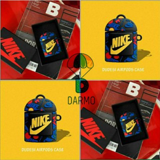 (Order 10 ngày) Case bảo vệ Airpods Pro/1/2 N I K E balo xanh dương