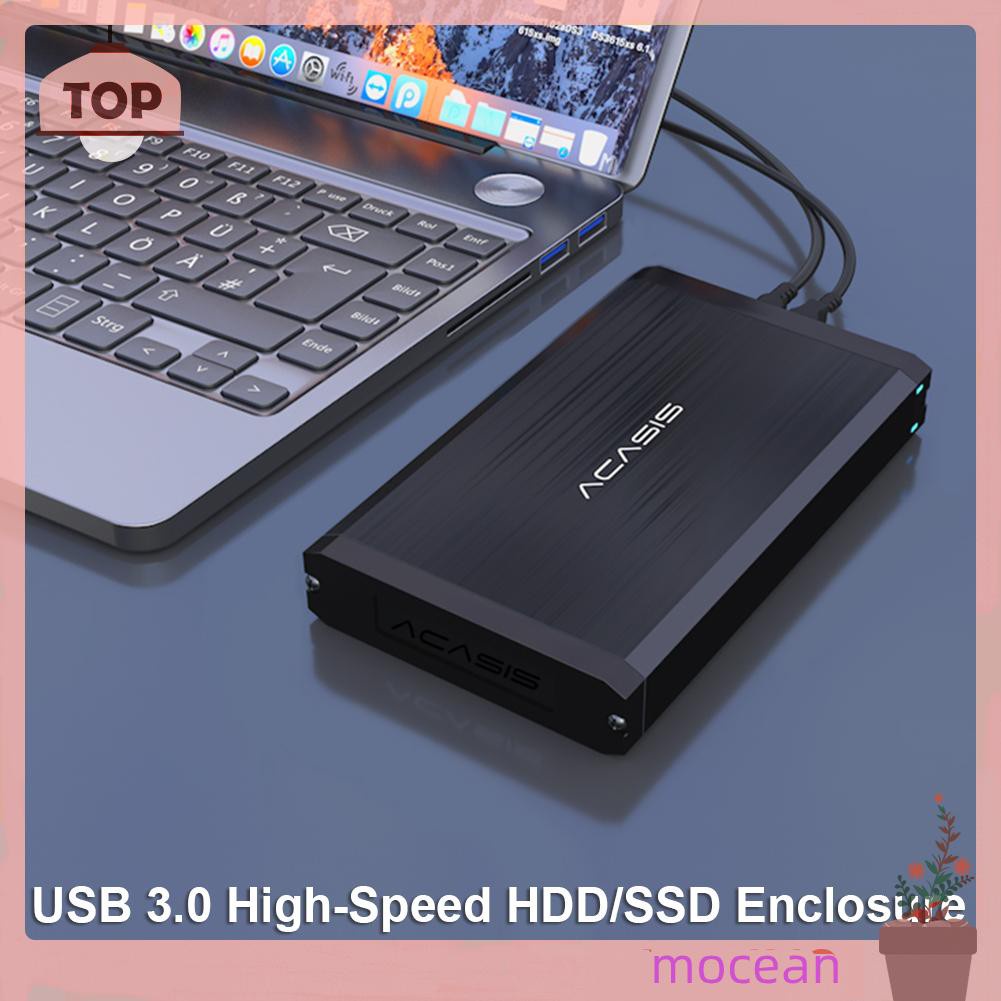 Hộp Đựng Ổ Cứng Ngoài Usb 3.0 Hdd 2.5 / 3.5 Inch Sata Bằng Hợp Kim Nhôm Mocean | BigBuy360 - bigbuy360.vn