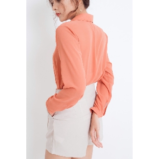 Áo sơ mi cam nữ EDINI - SM194