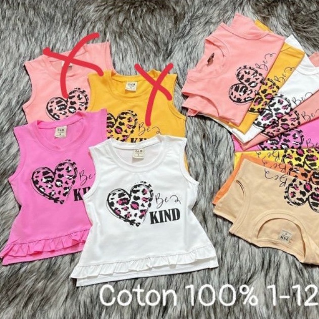 {10-20kg} Áo ba lỗ bé gái siêu cute 100% cotton (loại đẹp bán shop)