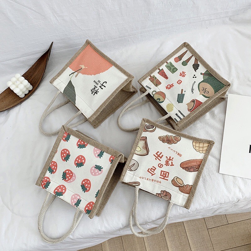 Túi Cói Hoạ Tiết, Túi Cói Vintage,Túi Vải | BigBuy360 - bigbuy360.vn