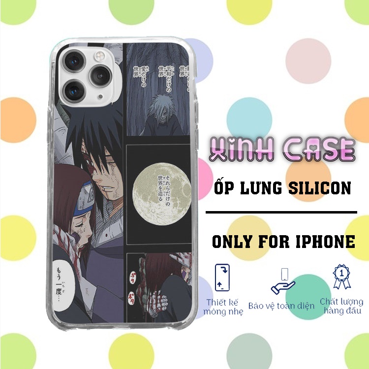 Ốp di động XINH sasuke đỡ itachi cho iphone 5 - iphone 12 NARUPOD20210026