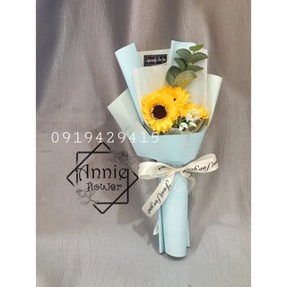Hoa Hướng Dương Sáp - Bó Hoa 3 Bông