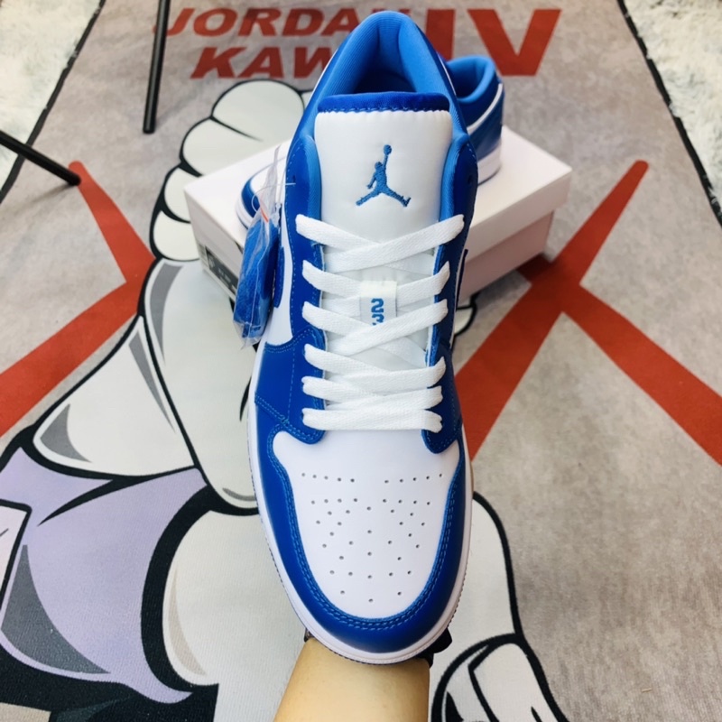 Giày thể thao sneaker cổ thấp Jordan AJ1 Low Marina Blue Hàng SC