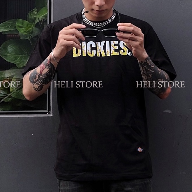 Áo thun Dickies - Teeshirt Dickies Original - Đen &amp; Trắng - Unisex nam nữ.