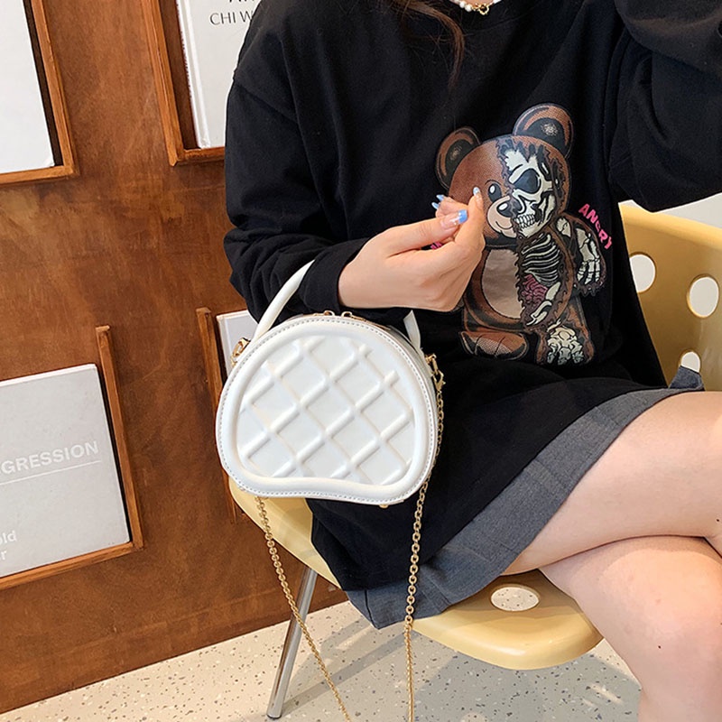 Ielgy Túi Xách Họa Tiết Hình Thoi Cao Cấp Dành Cho Nữ